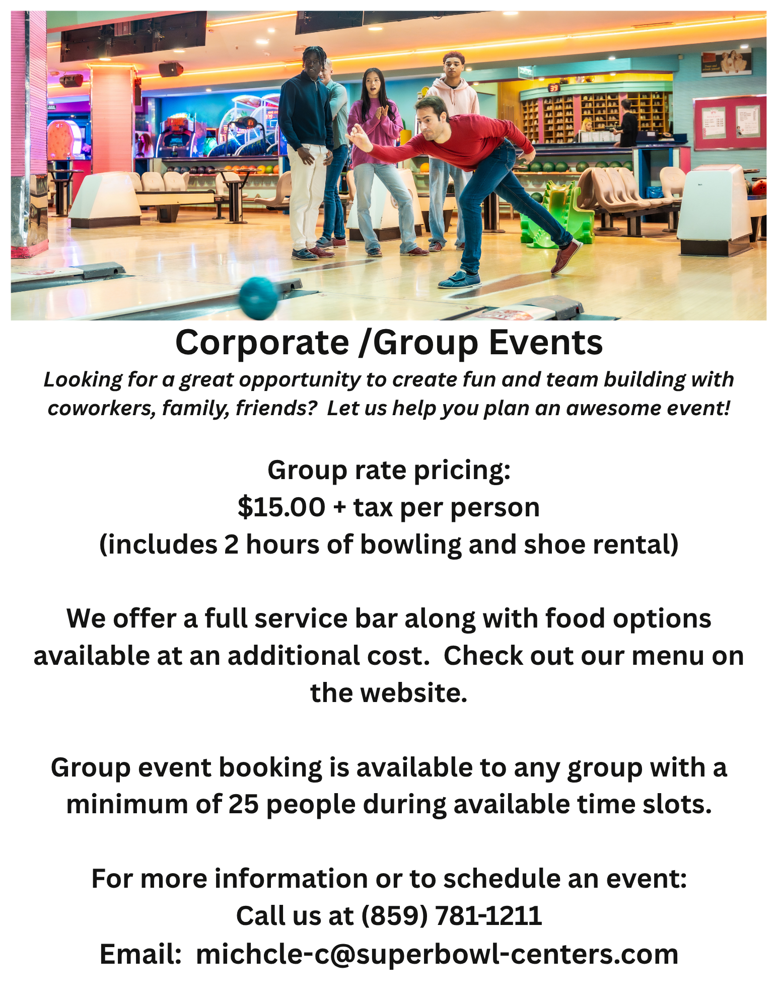 corporate/group events